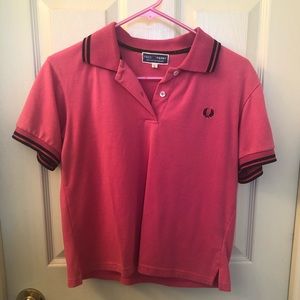 💕Fred Perry Pink and Black Polo💕